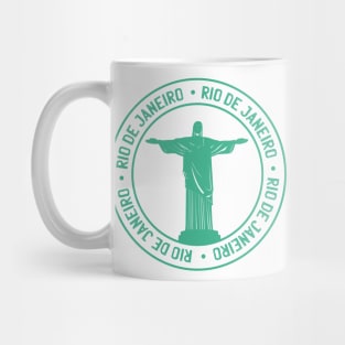 Rio De Janeiro Passport Style Stamp Mug